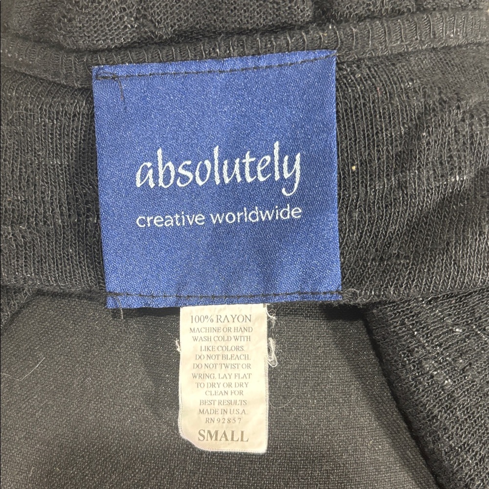 Absolutely Black Short-Sleeve Open Front Tunic Cardigan - Picture 5 of 5